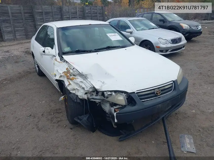 4T1BG22K91U781797 2001 Toyota Camry Le