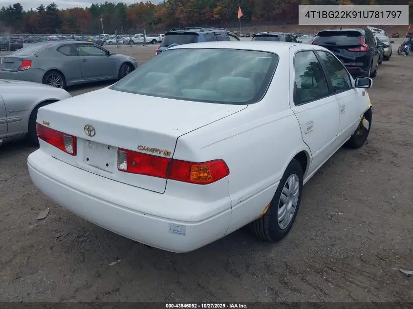 4T1BG22K91U781797 2001 Toyota Camry Le
