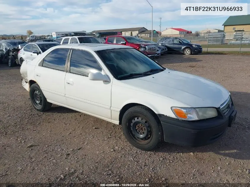 4T1BF22K31U966933 2001 Toyota Camry Le V6