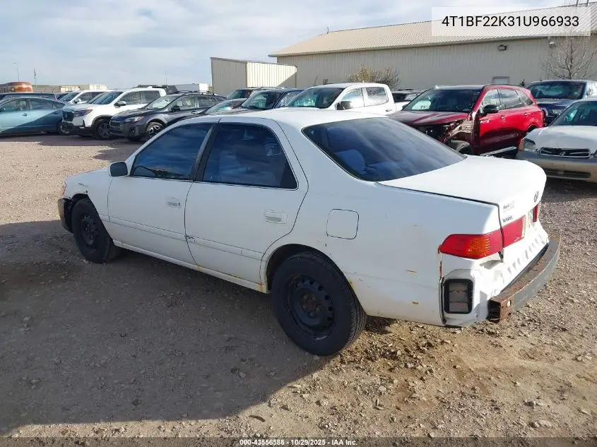 4T1BF22K31U966933 2001 Toyota Camry Le V6