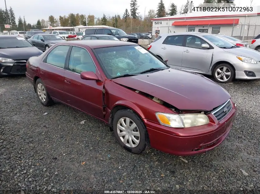 4T1BG22K51U072963 2001 Toyota Camry Ce