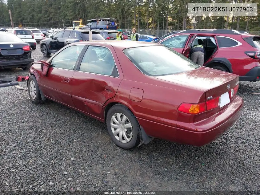 4T1BG22K51U072963 2001 Toyota Camry Ce