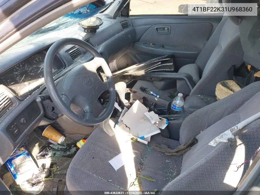 4T1BF22K31U968360 2001 Toyota Camry Le V6