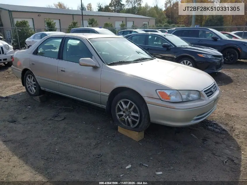 JT2BF28K510331305 2001 Toyota Camry Le V6