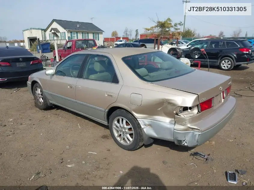 JT2BF28K510331305 2001 Toyota Camry Le V6