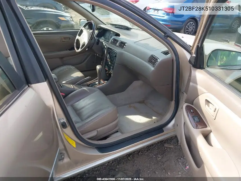 JT2BF28K510331305 2001 Toyota Camry Le V6