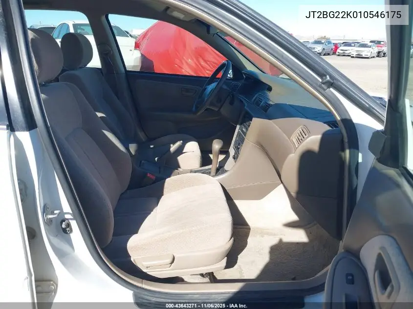 JT2BG22K010546175 2001 Toyota Camry Le