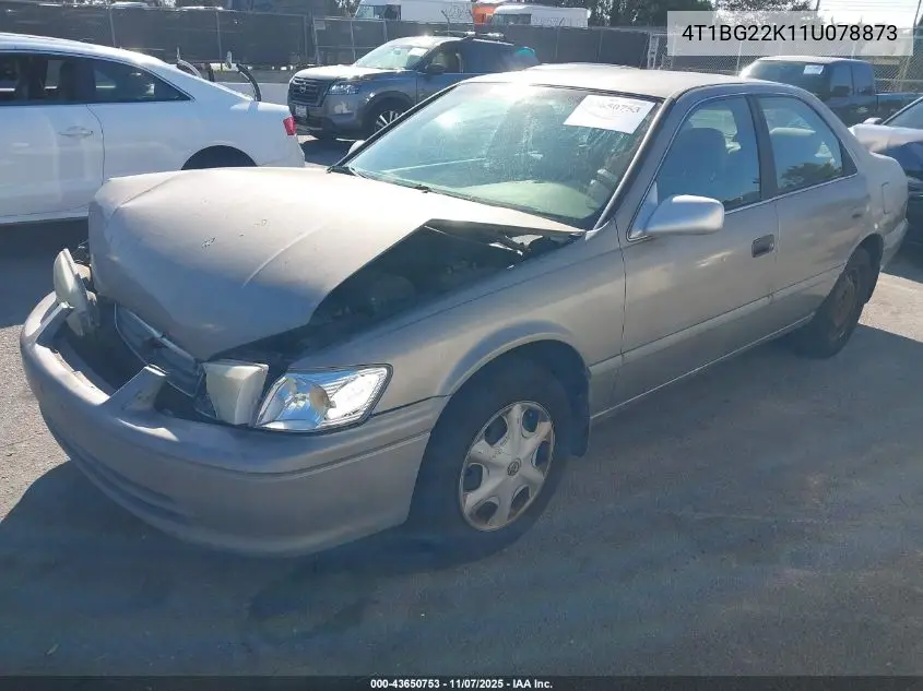 4T1BG22K11U078873 2001 Toyota Camry Ce