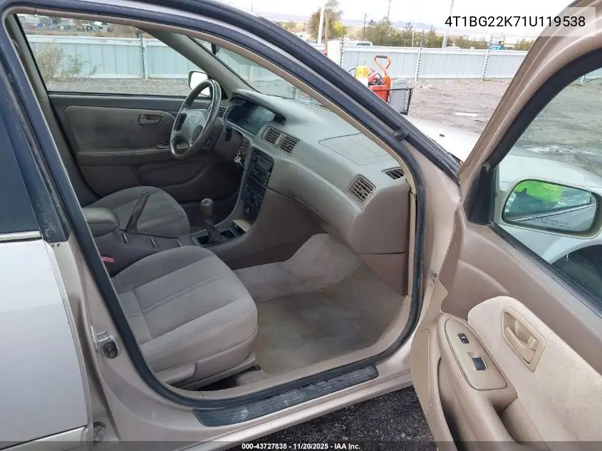 4T1BG22K71U119538 2001 Toyota Camry Ce