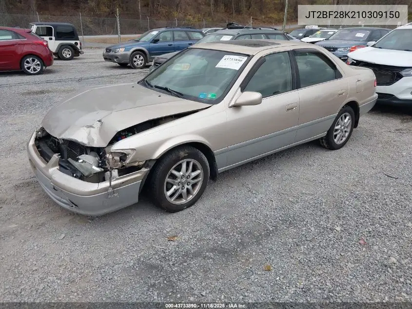 JT2BF28K210309150 2001 Toyota Camry Le V6