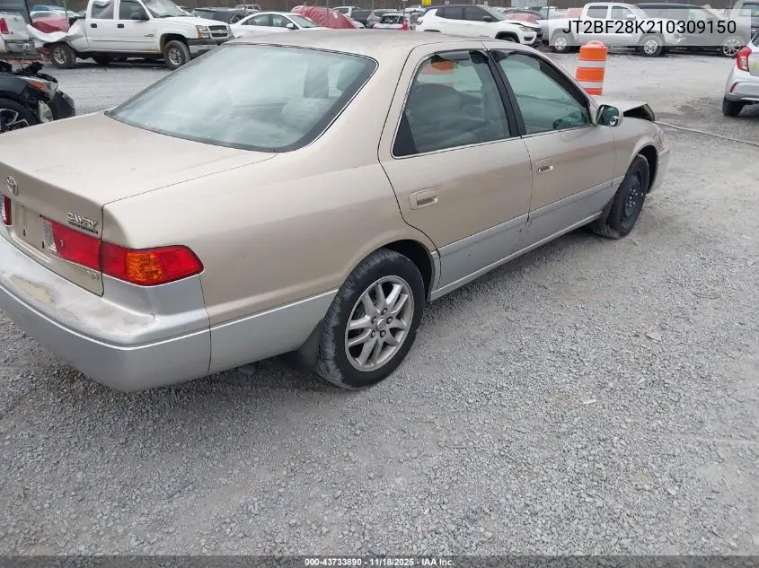JT2BF28K210309150 2001 Toyota Camry Le V6