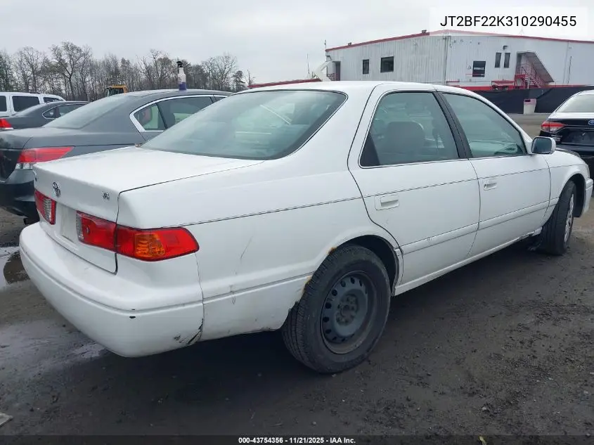 JT2BF22K310290455 2001 Toyota Camry Le V6