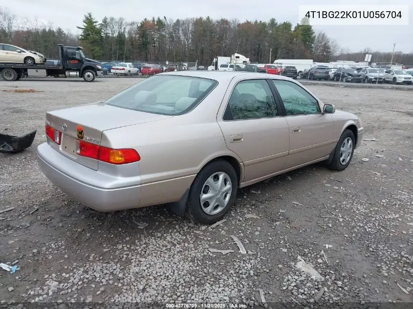 4T1BG22K01U056704 2001 Toyota Camry Ce