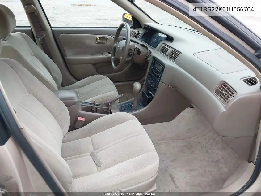 4T1BG22K01U056704 2001 Toyota Camry Ce