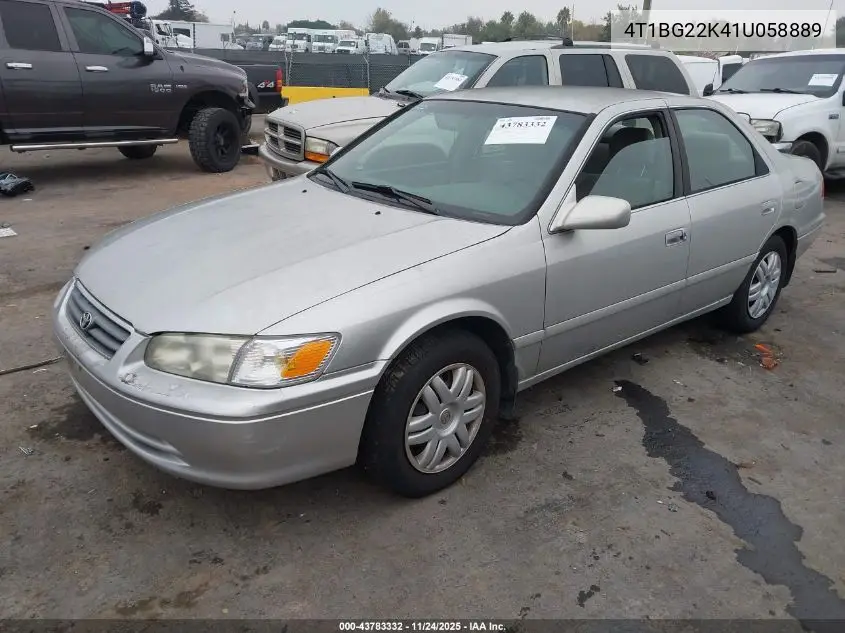 4T1BG22K41U058889 2001 Toyota Camry Le