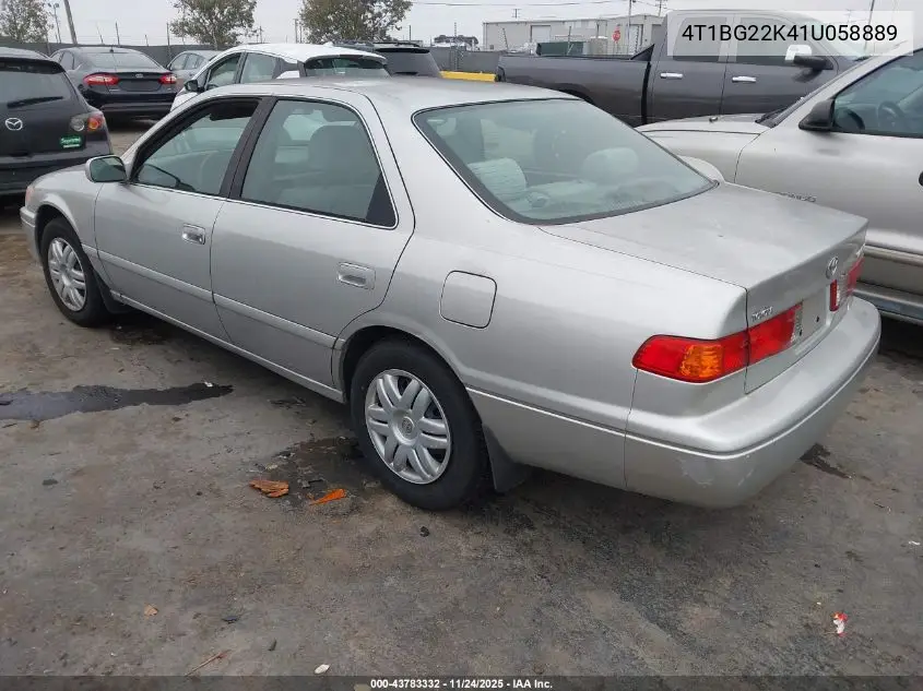 4T1BG22K41U058889 2001 Toyota Camry Le