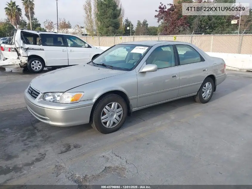4T1BF22KX1U960529 2001 Toyota Camry Le V6