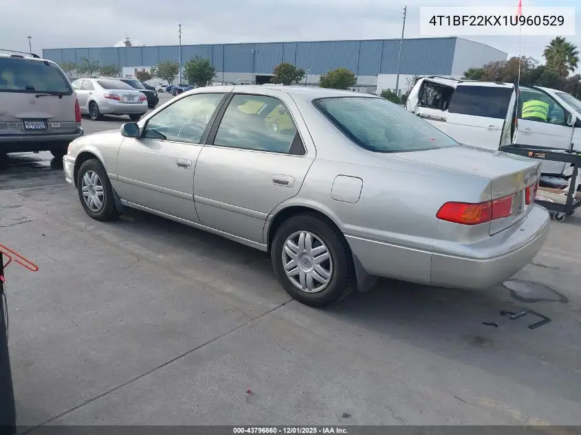 4T1BF22KX1U960529 2001 Toyota Camry Le V6