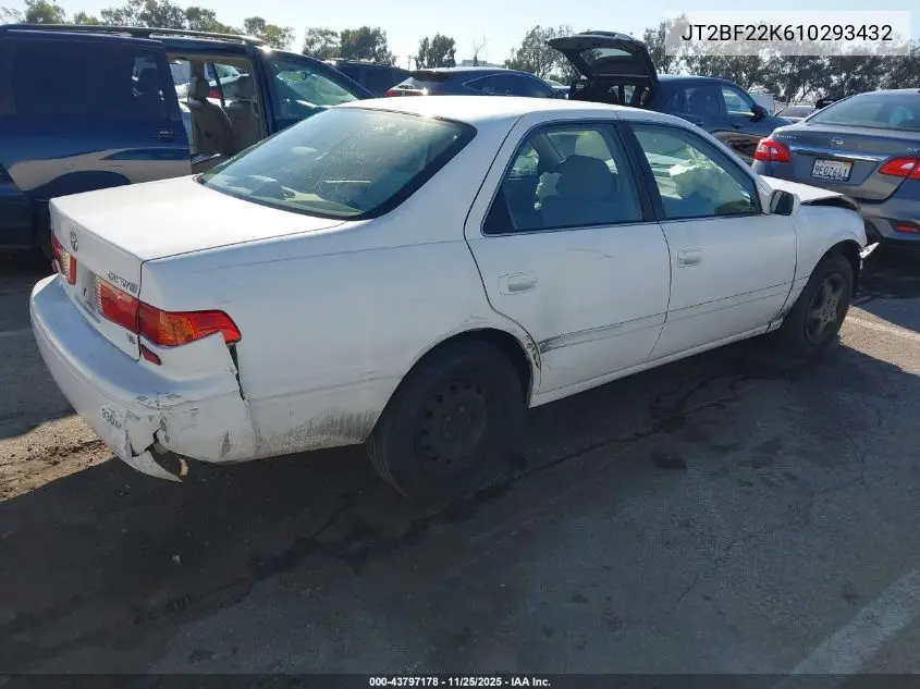 JT2BF22K610293432 2001 Toyota Camry Le V6