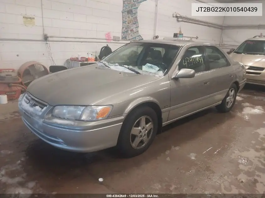 JT2BG22K010540439 2001 Toyota Camry Le