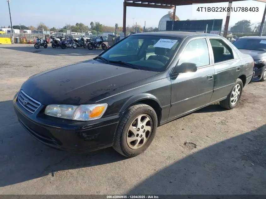 4T1BG22K81U788403 2001 Toyota Camry Le
