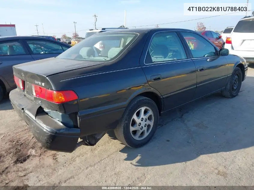 4T1BG22K81U788403 2001 Toyota Camry Le