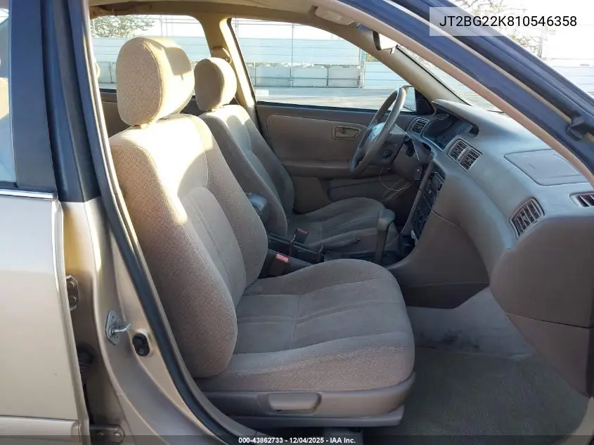 JT2BG22K810546358 2001 Toyota Camry Le