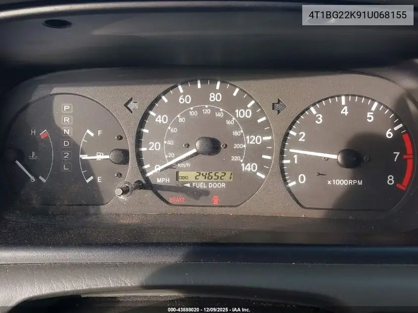 4T1BG22K91U068155 2001 Toyota Camry Le