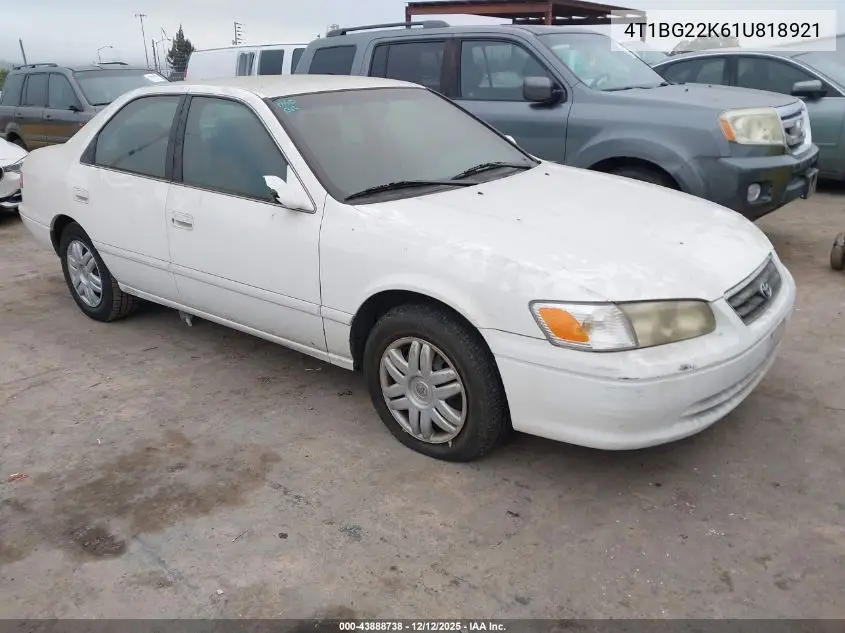 4T1BG22K61U818921 2001 Toyota Camry Le