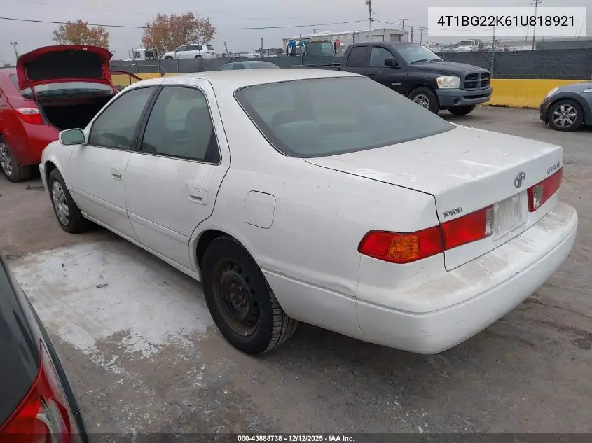 4T1BG22K61U818921 2001 Toyota Camry Le