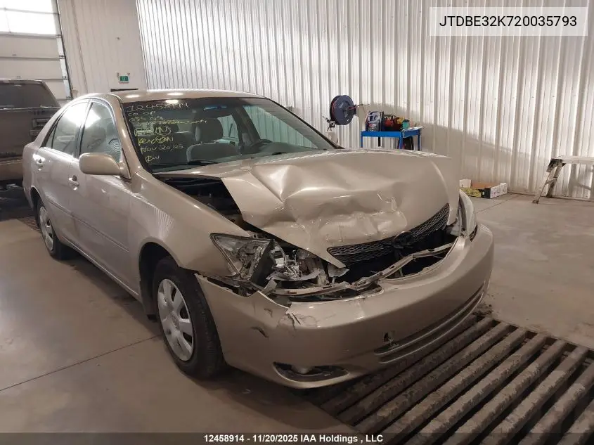 JTDBE32K720035793 2002 Toyota Camry Le/Xle