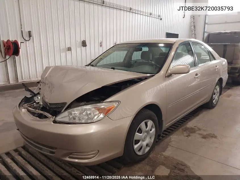 JTDBE32K720035793 2002 Toyota Camry Le/Xle