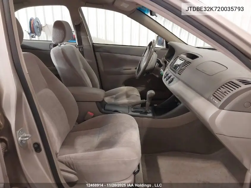 JTDBE32K720035793 2002 Toyota Camry Le/Xle