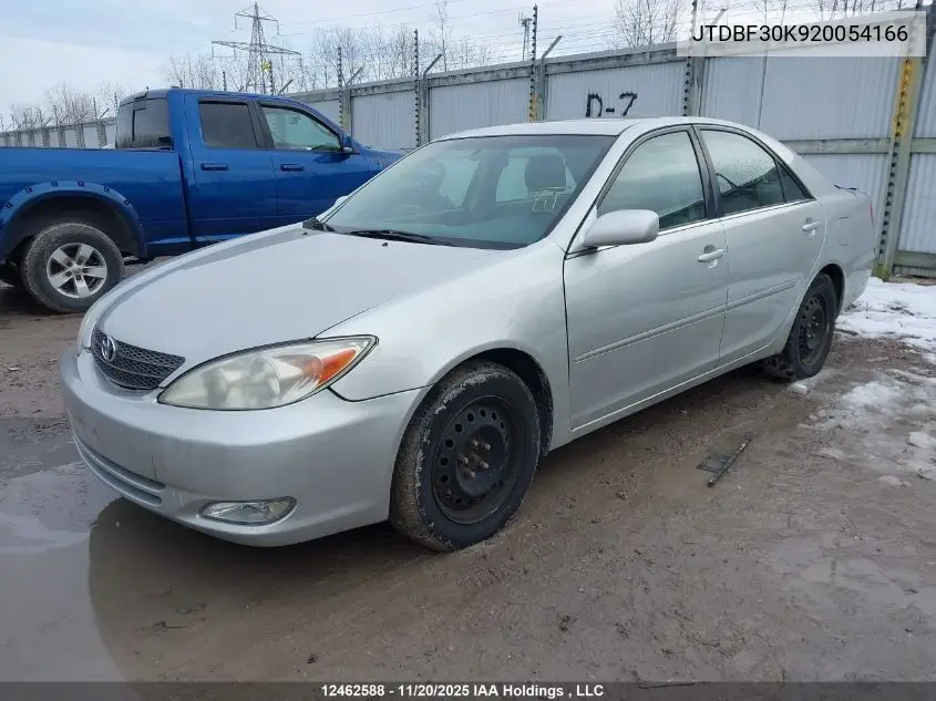 JTDBF30K920054166 2002 Toyota Camry