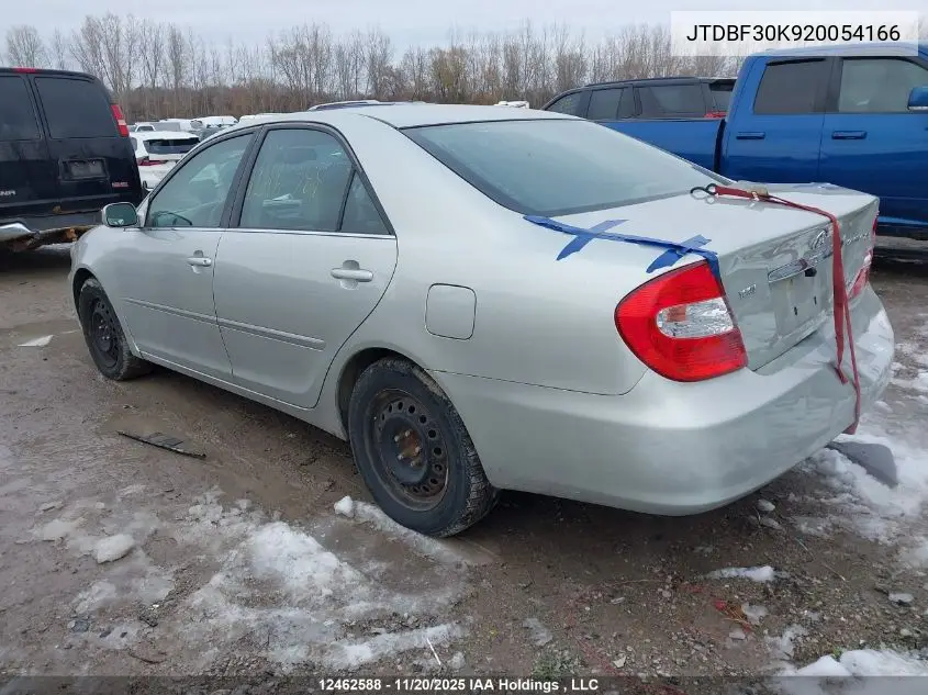 JTDBF30K920054166 2002 Toyota Camry