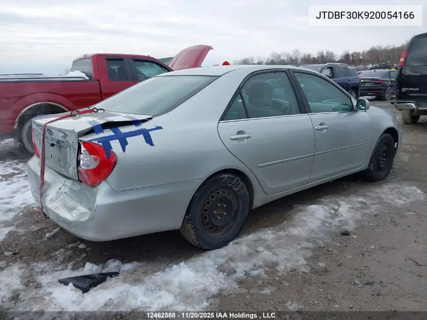 JTDBF30K920054166 2002 Toyota Camry