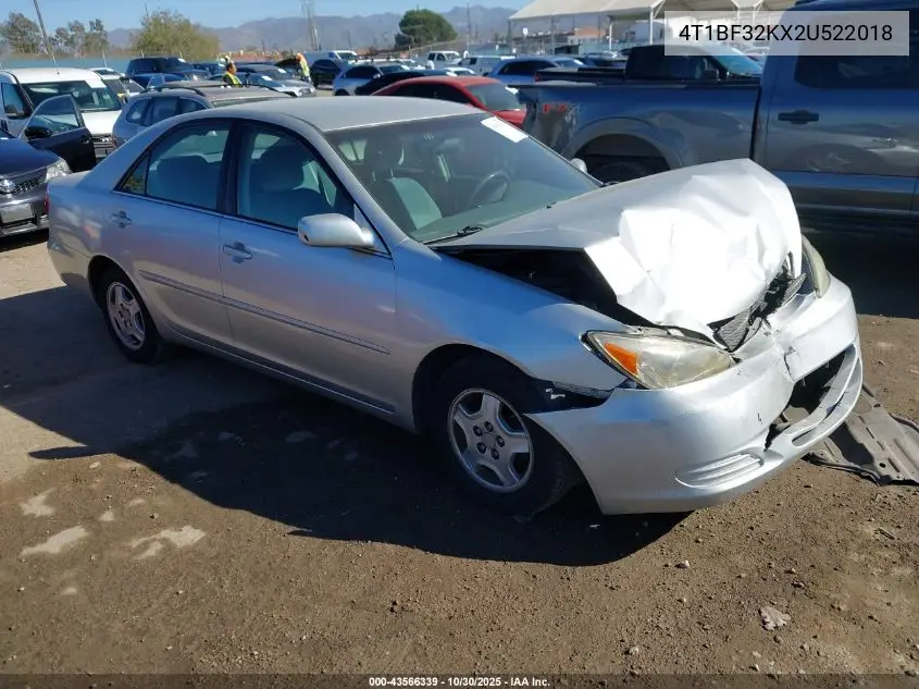 4T1BF32KX2U522018 2002 Toyota Camry Le V6