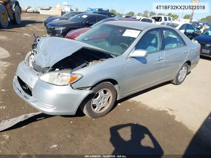 4T1BF32KX2U522018 2002 Toyota Camry Le V6