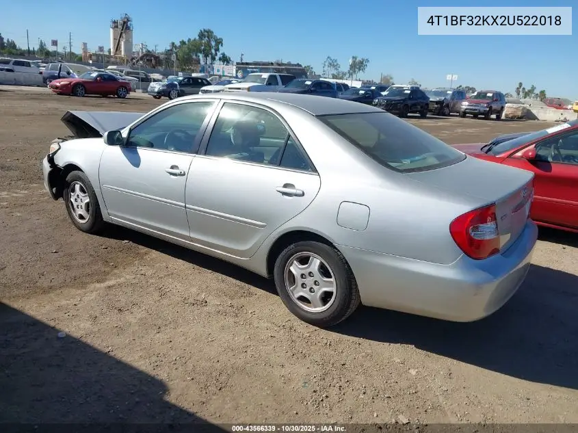 4T1BF32KX2U522018 2002 Toyota Camry Le V6