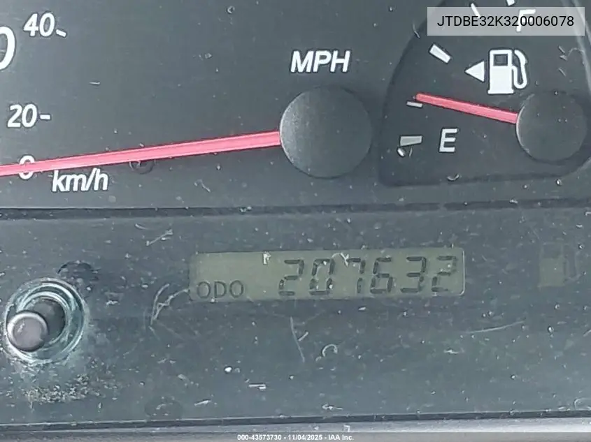 JTDBE32K320006078 2002 Toyota Camry Le/Xle