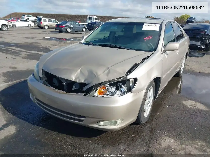 4T1BF30K22U508682 2002 Toyota Camry Se V6