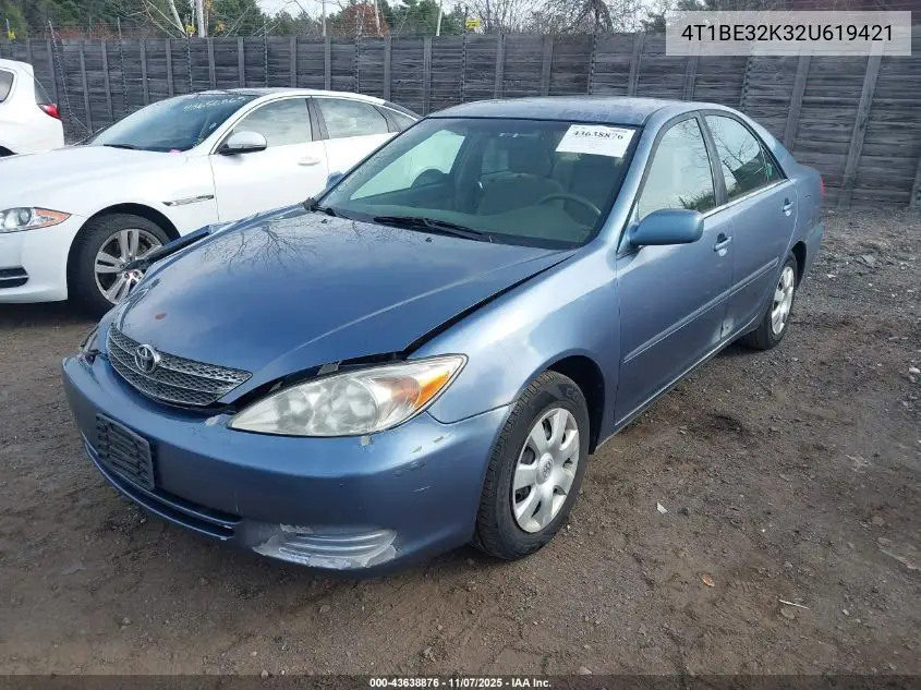4T1BE32K32U619421 2002 Toyota Camry Le