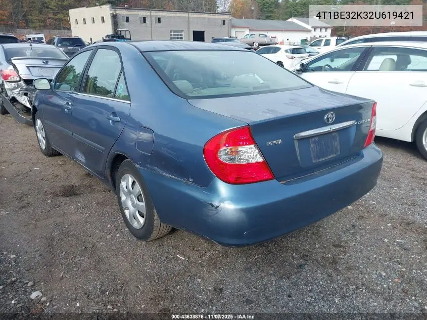 4T1BE32K32U619421 2002 Toyota Camry Le