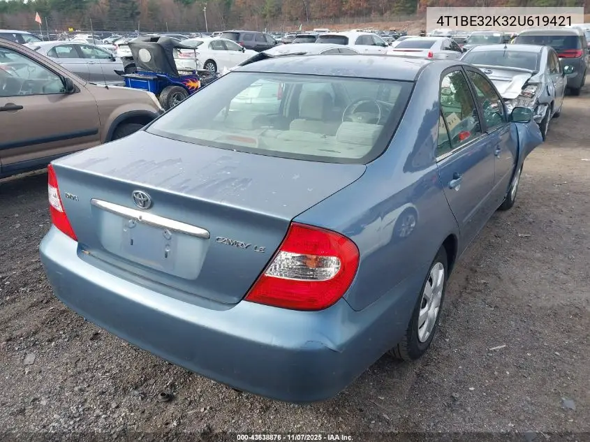 4T1BE32K32U619421 2002 Toyota Camry Le