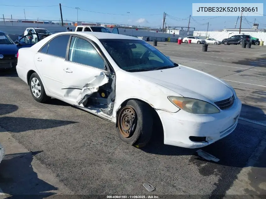 JTDBE32K520130661 2002 Toyota Camry Le