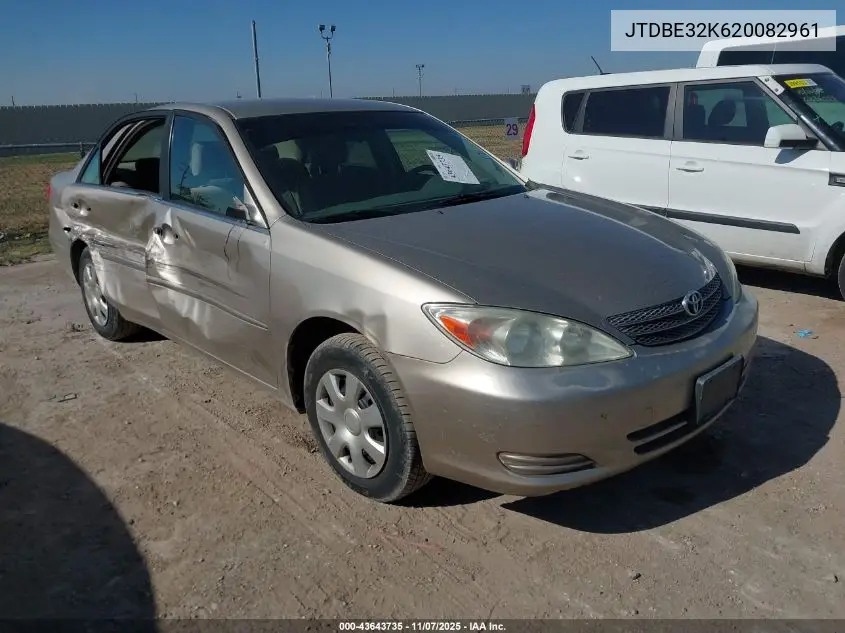 JTDBE32K620082961 2002 Toyota Camry Le