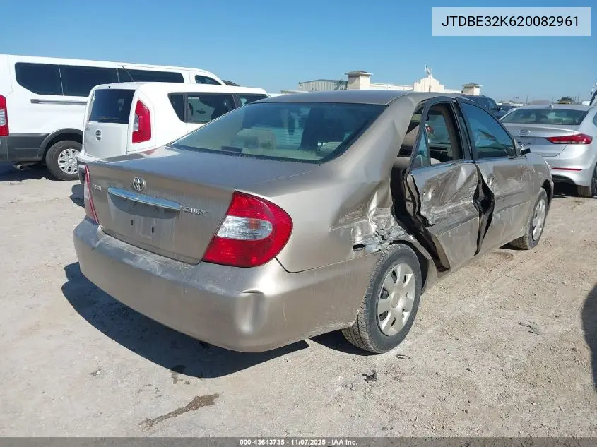 JTDBE32K620082961 2002 Toyota Camry Le