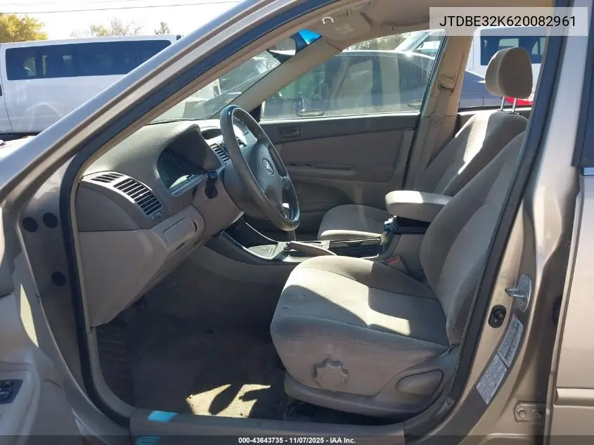 JTDBE32K620082961 2002 Toyota Camry Le
