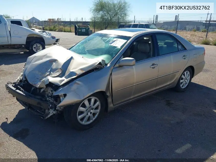 4T1BF30KX2U532762 2002 Toyota Camry Xle V6