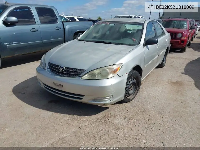 4T1BE32K52U018009 2002 Toyota Camry Le